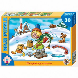 Макси-пазл «По щучьему веленью», 30 элементов (Десятое Королевство, 00206ДК)